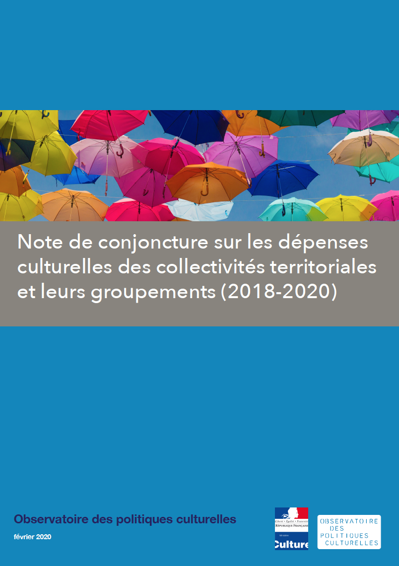 Image de couverture Note de conjoncture sur les dépenses culturelles des collectivités territoriales et leurs groupements 2018-2020