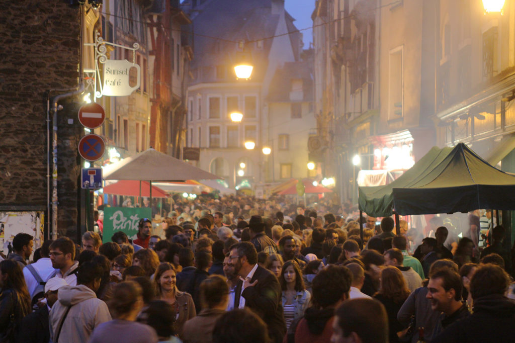 Fête de la musique dans le centre de Rennes