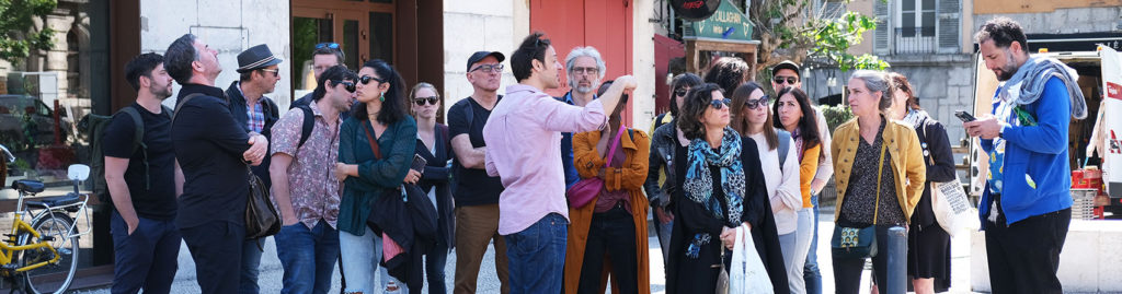 Stagiaires des formations en déambulation à Grenoble