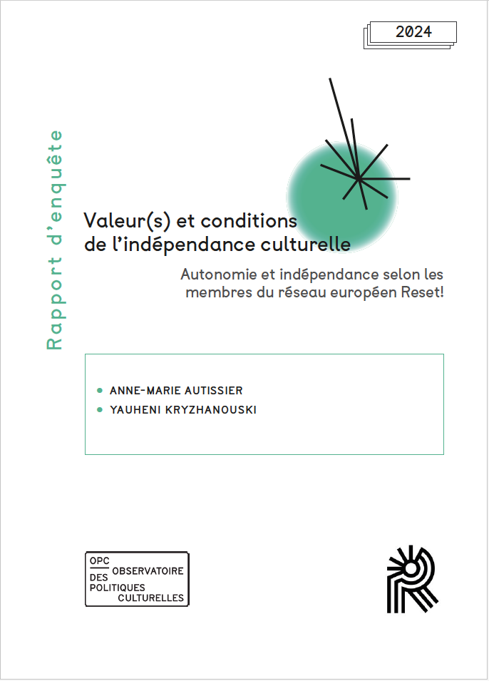 Couverture de l'étude sur l'indépendance culturelle